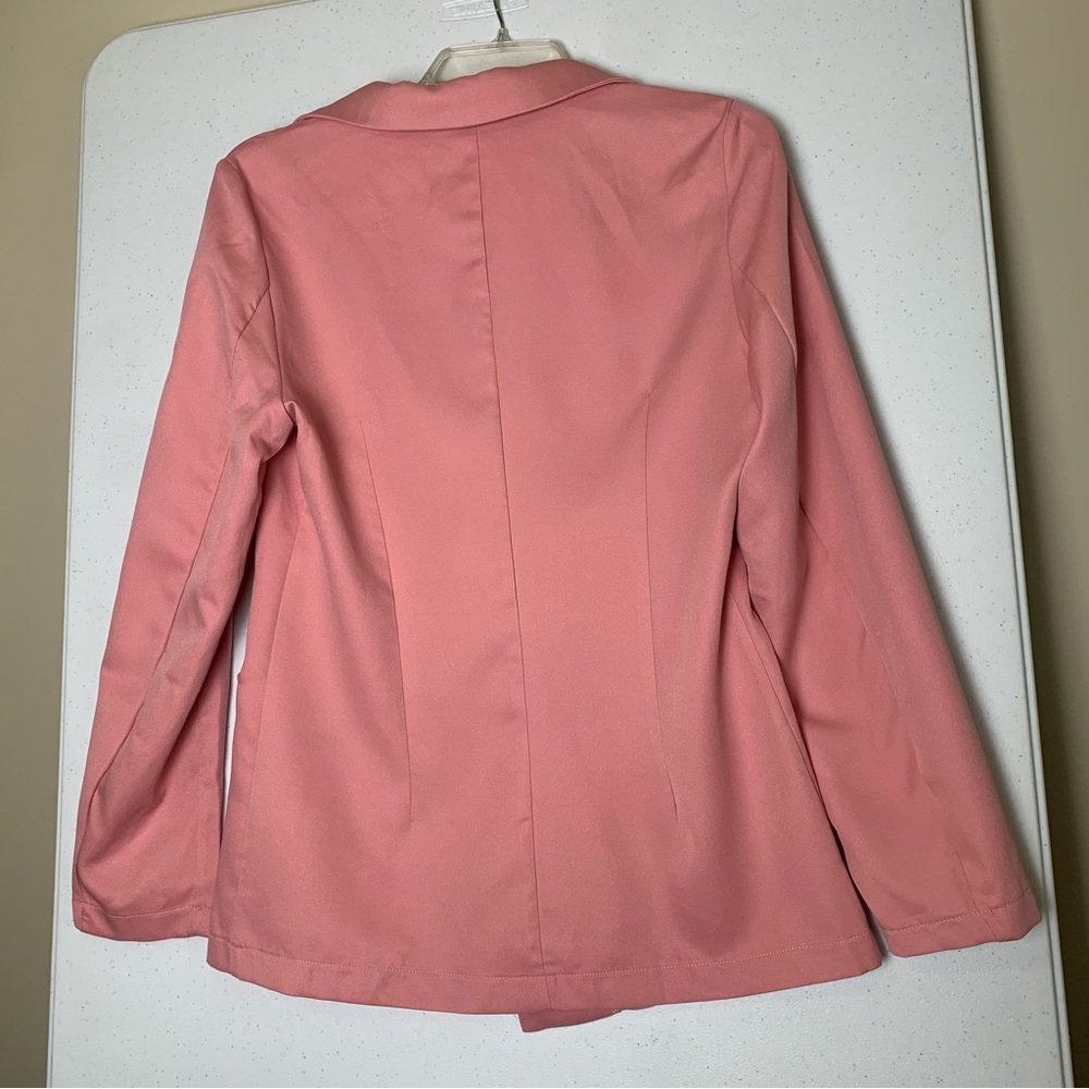 NIAY Double Breasted Jacket Blazer Dusty Pink women Size Medium like New - Picture 9 of 11